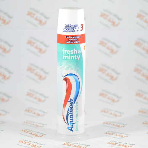 خمیردندان پمپی Aquafresh fresh minty