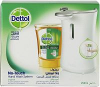 دستگاه جا مایع دستشویی هوشمند دتول DETTOL+مایع دستشویی دتول