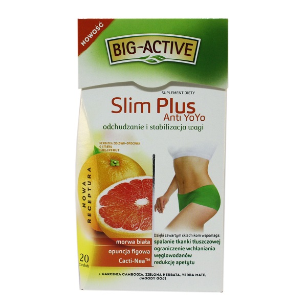 چای لاغری Big Active مدل slim plus