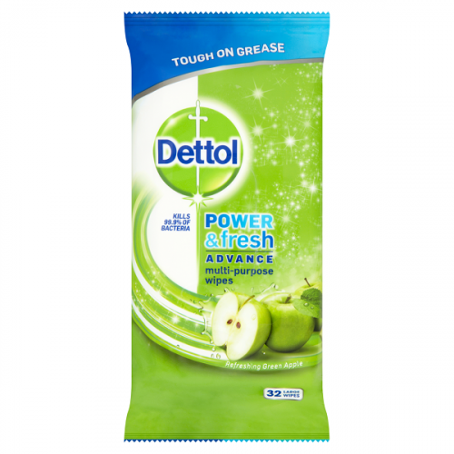 دستمال مرطوب آنتی باکتریال Dettol مدل power & fresh