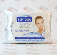 دستمال مرطوب پاک کننده آرایش سپتونا SEPTONA