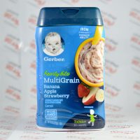 سرلاک گربر gerber مدل multiGrain با طعم سیب ، موز و توت فرنگی