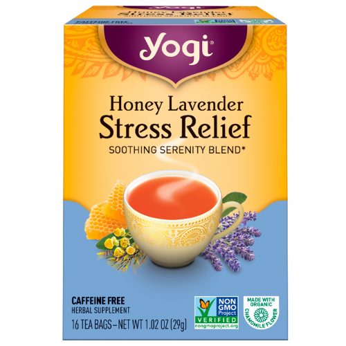 چای بدون کافئین آرامبخش یوگی Yogi مدل Honey Lavender