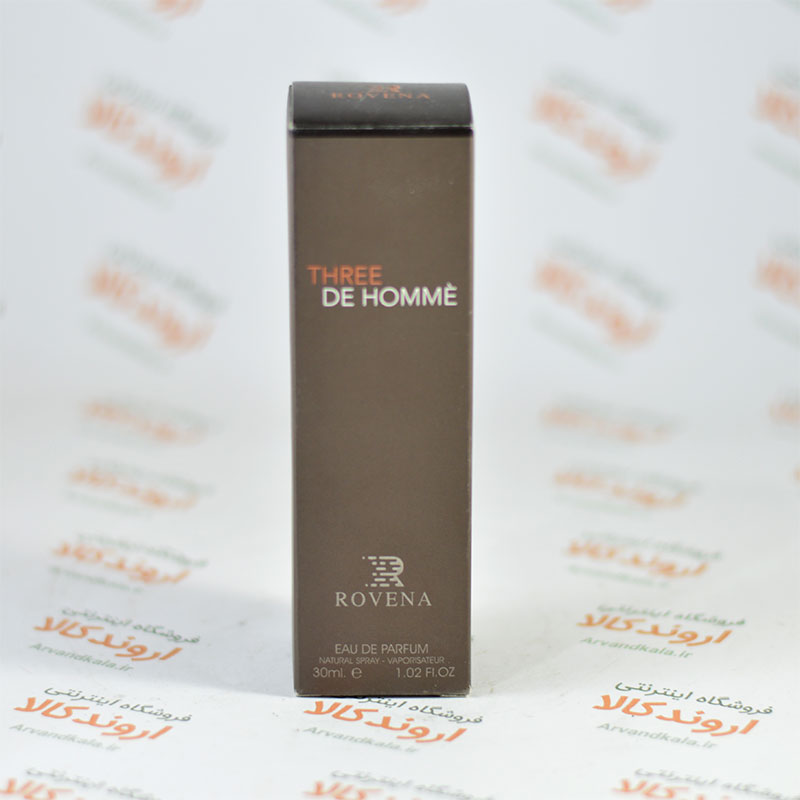 ادو پرفیوم روینا ROVENA مدل THREE DE HOMME