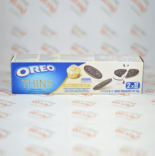 بیسکویت اوریو OREO سری THINS با طعم وانیل