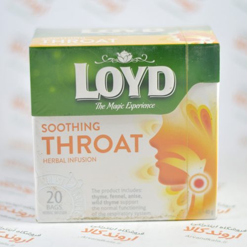 دمنوش گیاهی تسکین گلو درد لوید LOUD مدل SOOTHING THROAT