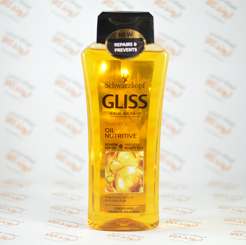 شامپو تقویت کننده گلیس GLISS مدل OIL NUTRITIVE