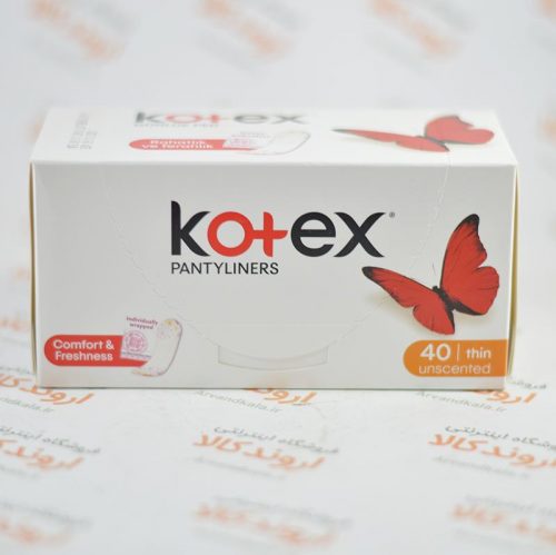 پد روزانه فوق نازک کوتکس kotex مدل PANTYLINERS thin