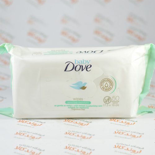 دستمال مرطوب کودک داو Dove مدل sensitive moisture