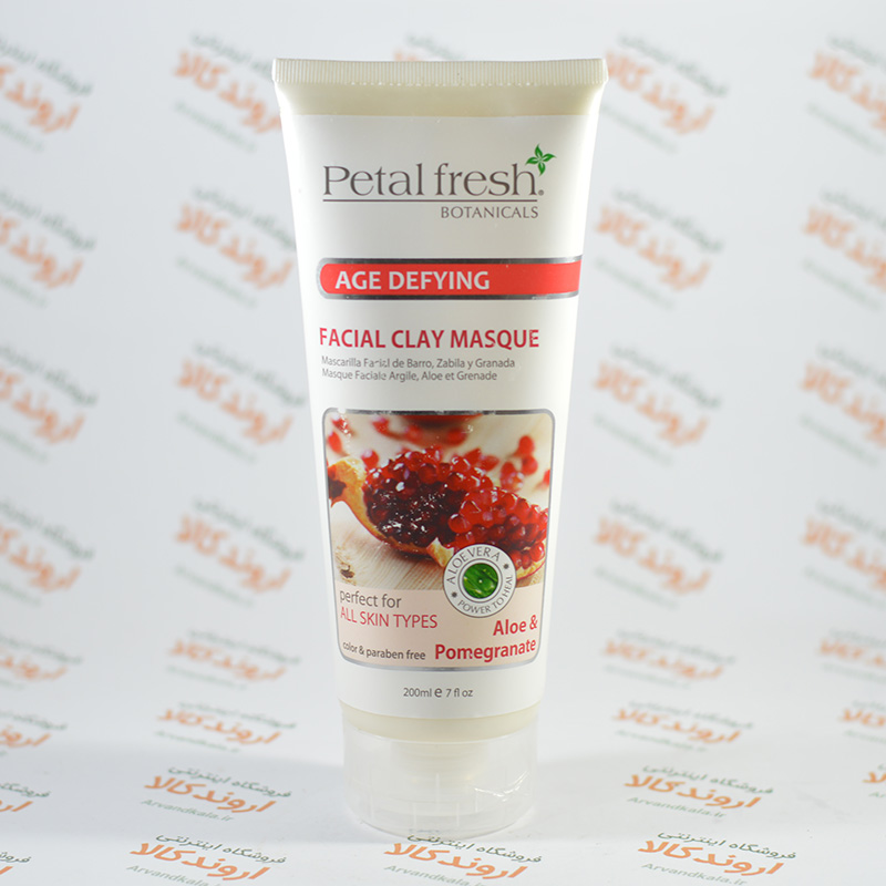 ماسک پاکسازی و جوان کننده صورت پتال فرش مدل Aloe & Pomegranate