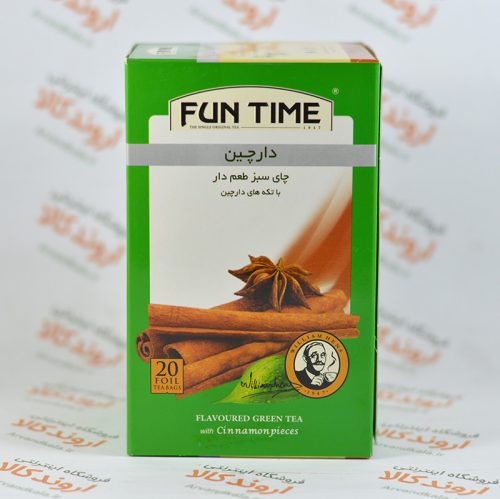 چای سبز دارچین فان تاین FUN TIME مدل CINNAMON