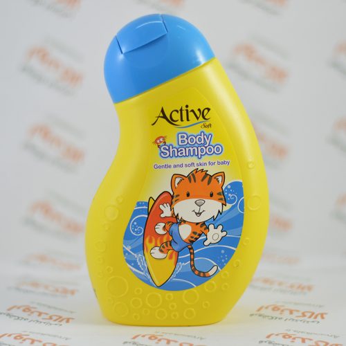 شامپو بدن بچه اکتیو ACTIVE مدل GENTLE زرد