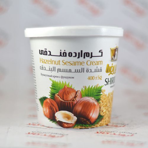 کرم ارده شیررضا Shirreza مدل (Hazelnut(400gr