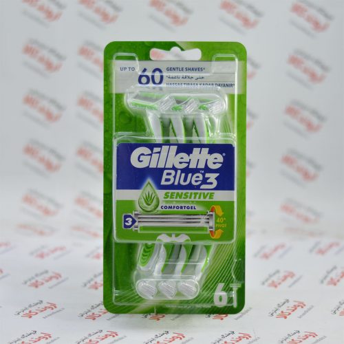 خودتراش ژیلت Gillette سری Blue3 مدل Sensitive
