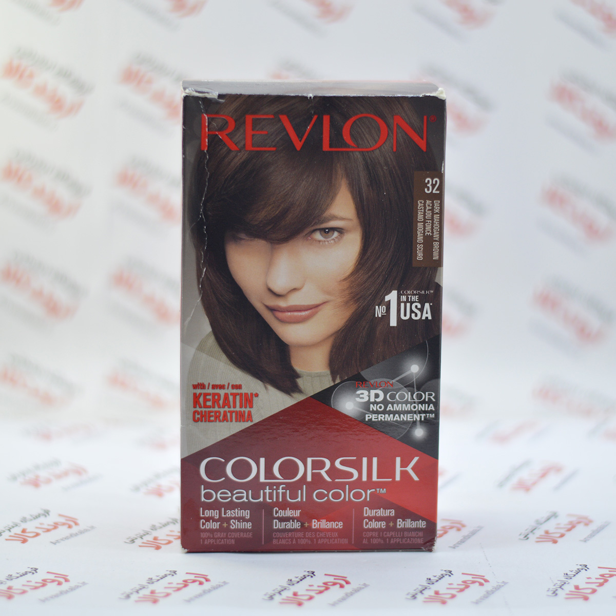 کیت رنگ مو رولون Revlon مدل Dark Mahogany Brown 32