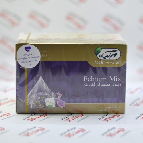 دمنوش مخلوط گل گاو زبان مهر گیاه Mehr-e-Giah مدل Echium