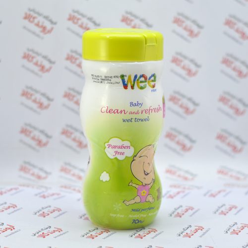 دستمال مرطوب وی کر Wee Care مدل Aloe Vera & Olive