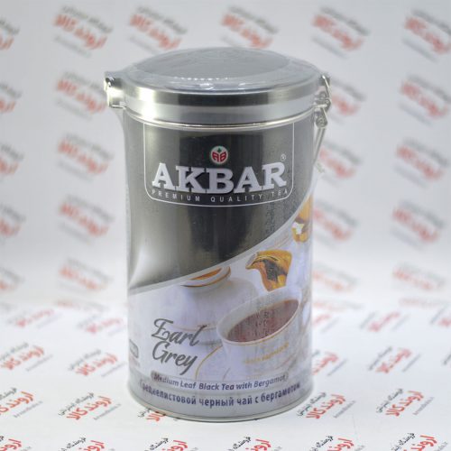 چای قوطی اکبر Akbar مدل Earl Grey