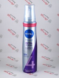 موس مو حالت دهنده نیوآ Nivea مدل Extra Strong (150m)دارای فرمول مراقبتی در برابر حرارت سشواربدون ایجاد چسبندگی و خشکی در موهاتقویت کننده به دلیل داشتن ویتامین B3حاوی پانتنول جهت ترمیم موهای ضعیفمراقبت کننده و سلامت بخش موحالت‌ دهنده مو فوق العاده قویمیزان قدرت حفظ حالت مو : 4دارای ماندگاری 24 ساعتهمناسب انواع موبدون سیلیکون